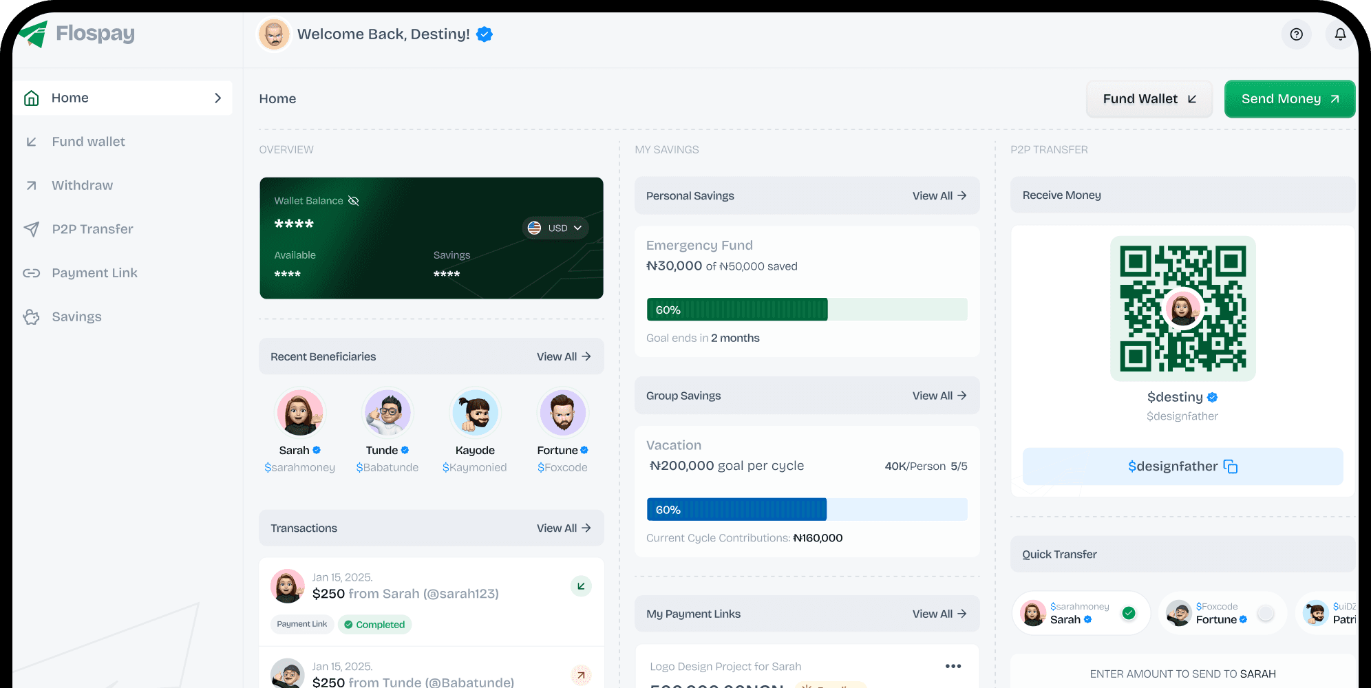 Flospay Dashboard